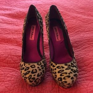 Betsy Johnson Leopard Heels